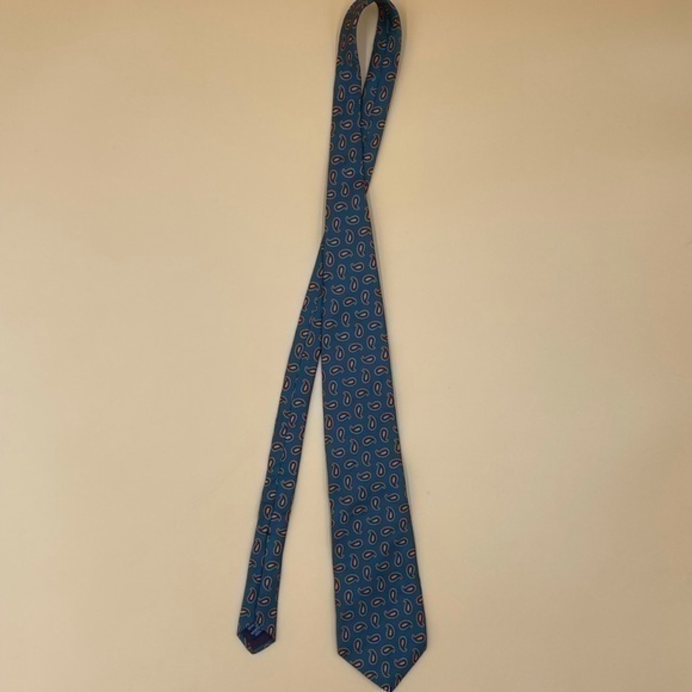 100% Silk Retro Print Tie